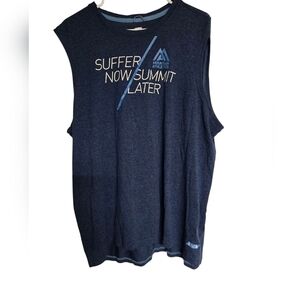 North Face Men's XXL Sleeveless Blue Shirt